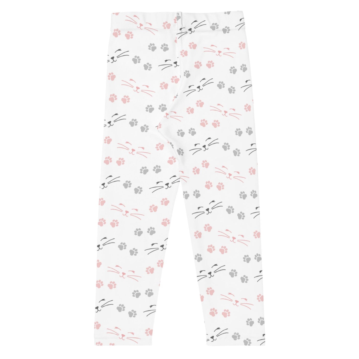 Girls Paw Print Cat Leggings