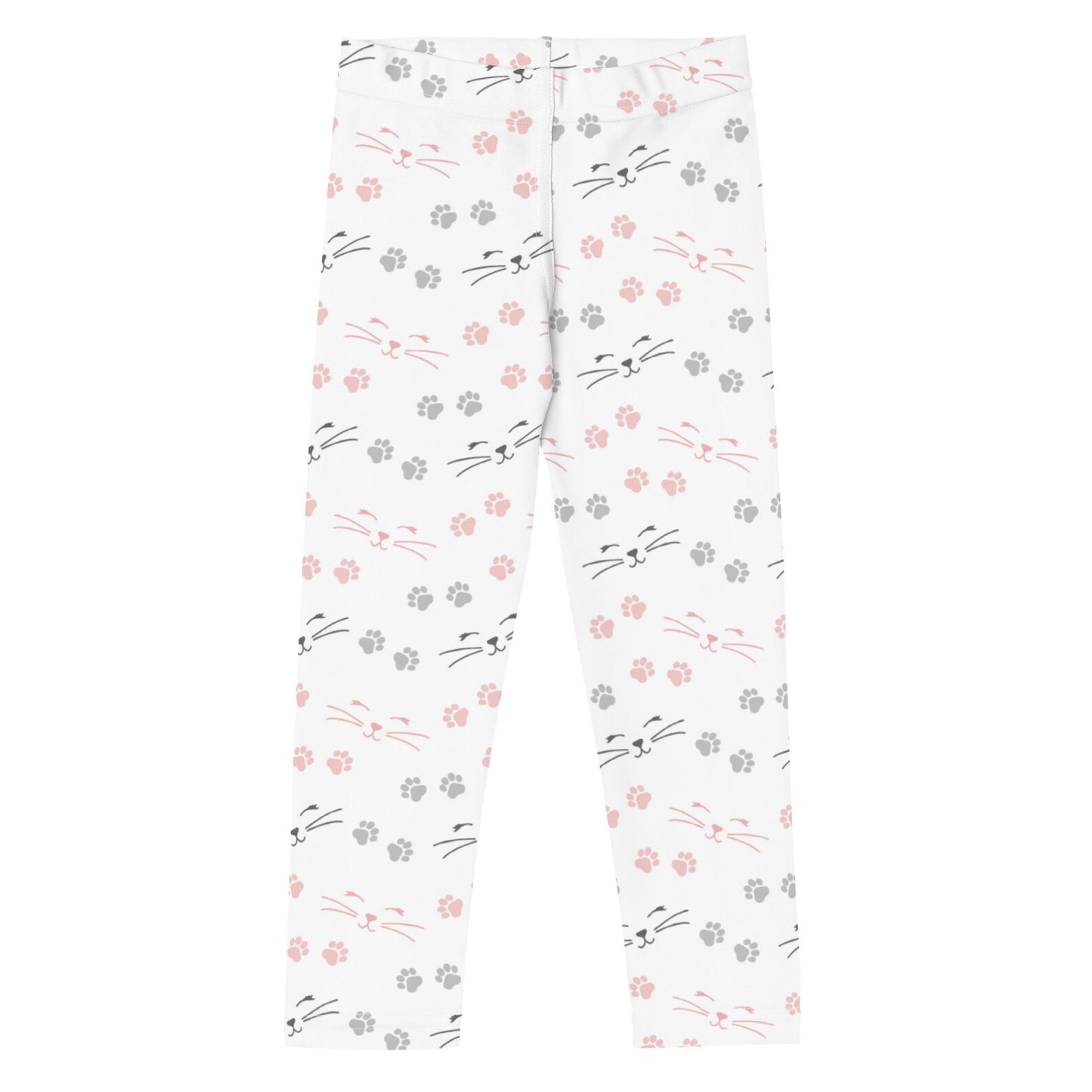 Girls Paw Print Cat Leggings