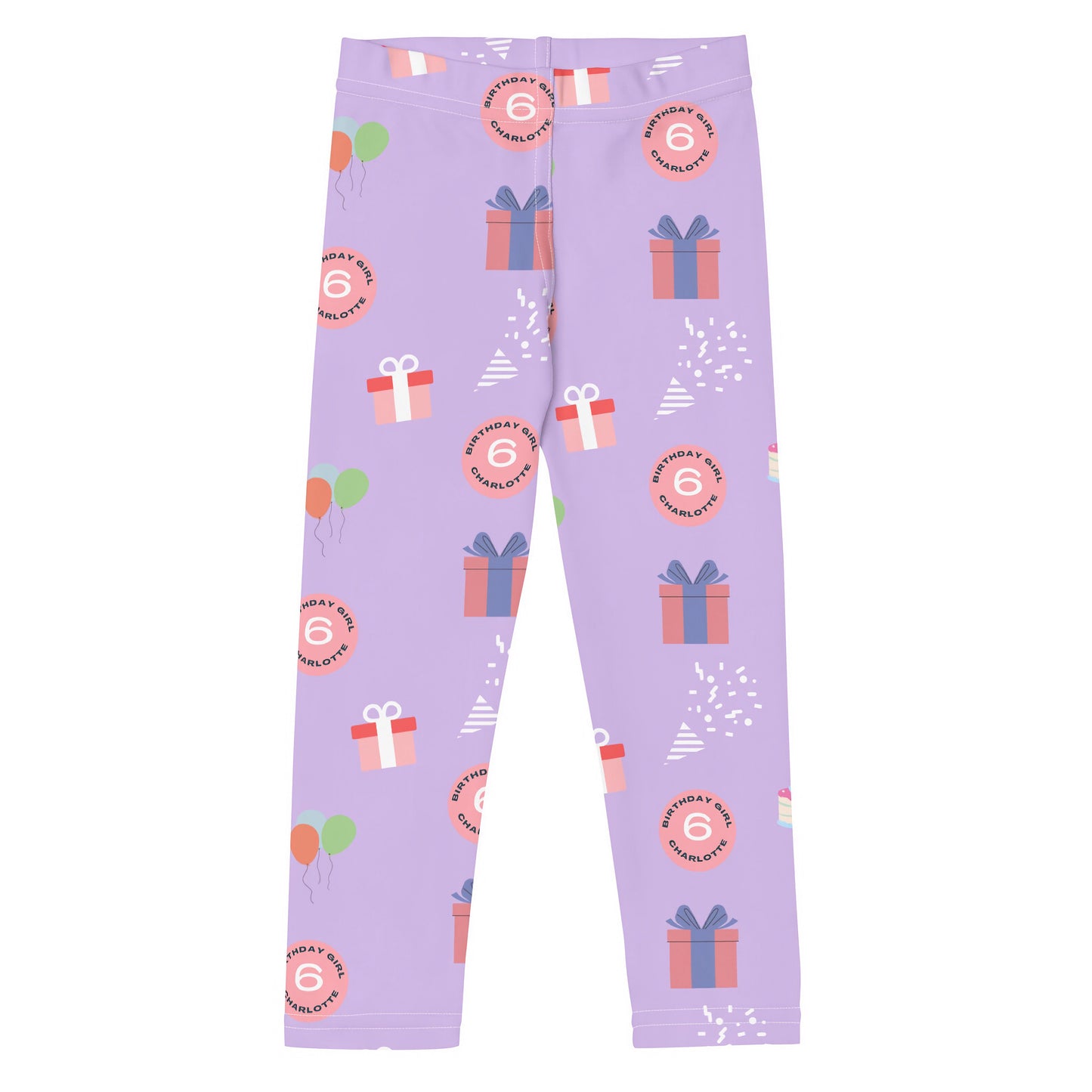 Birthday Girl Custom Age & Name Leggings