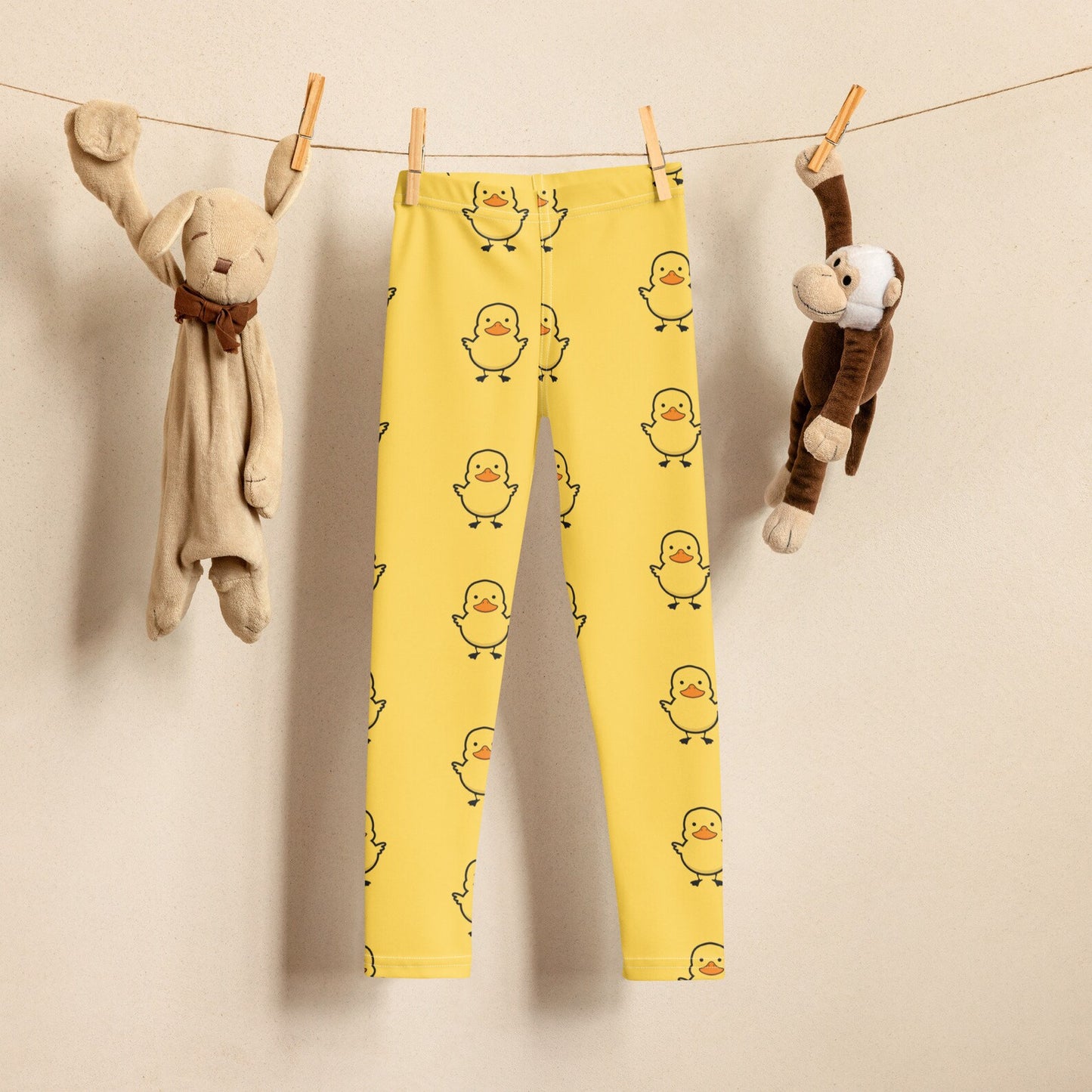 Kids Yellow Duck Leggings