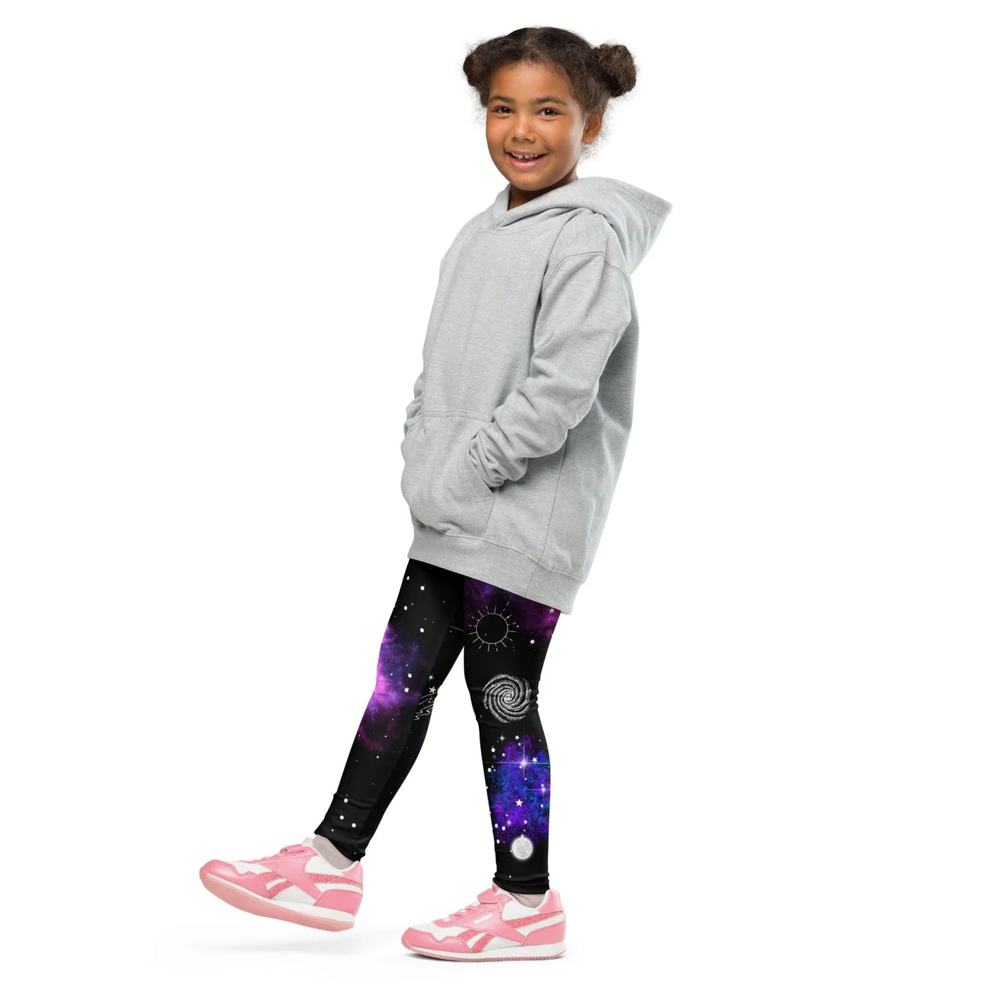 Kids Nebula Galaxy Leggings