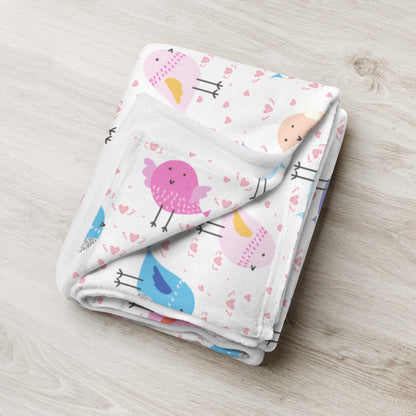 Girls Colorful Birds Blanket