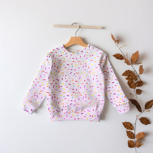 Girls Colorful Sprinkles Sweatshirt