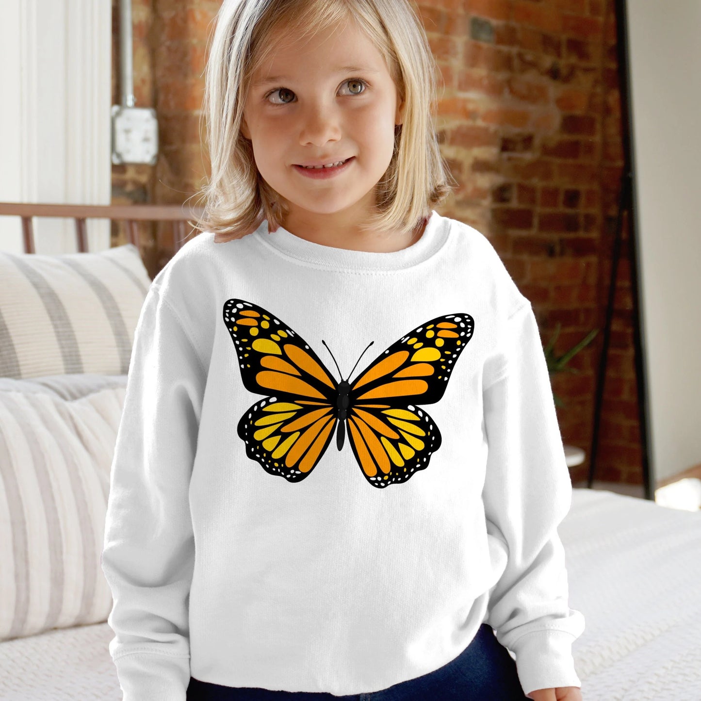 Kids Monarch Butterfly Sweatshirt