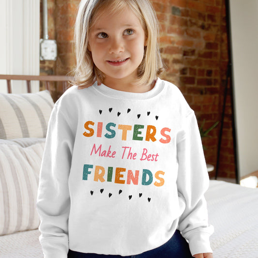 Girls 'Sisters Make The Best Friends' Cozy Sweatshirt