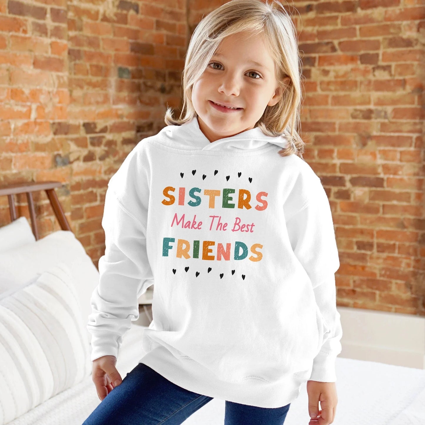 Girls 'Sisters Make The Best Friends' Hoodie