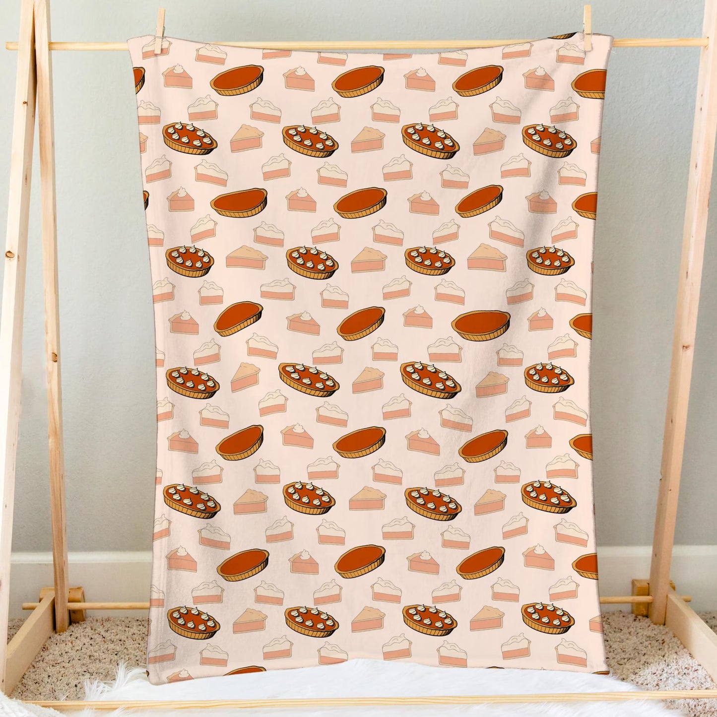 Pumpkin Pie Thanksgiving Blanket