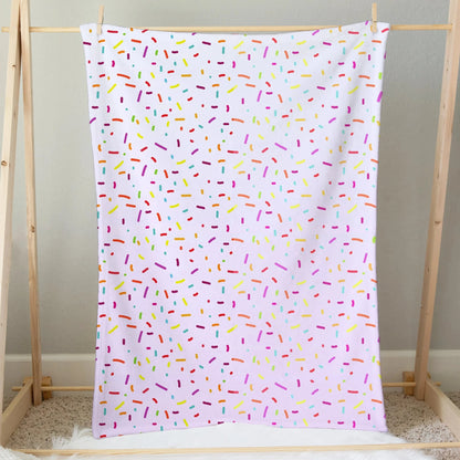 Girls Colorful Sprinkles Ice Cream Blanket