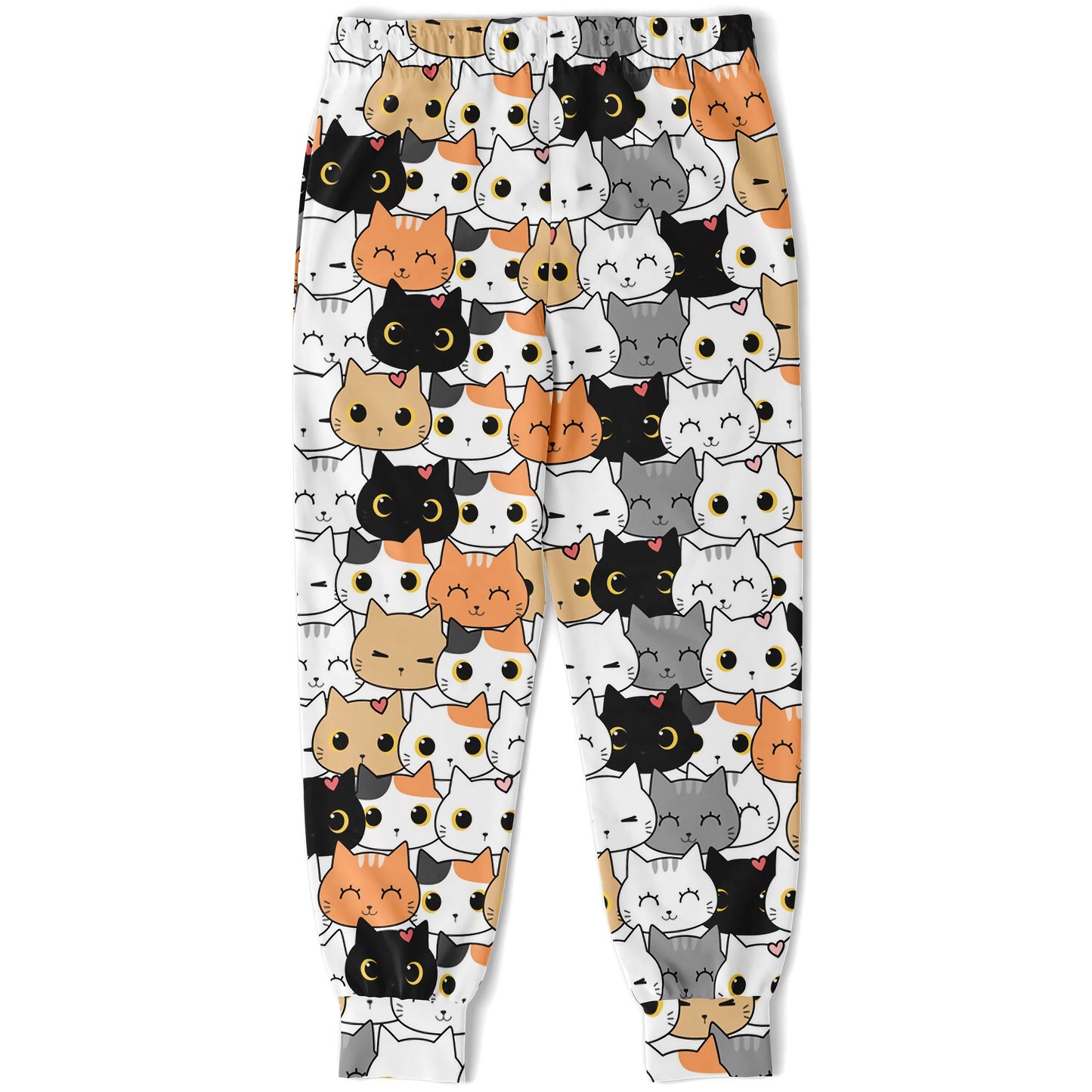 Girls Cat Face Jogger Pants