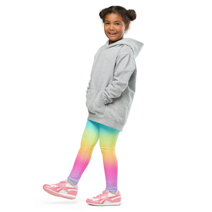 Girls Bright Rainbow Buttery Soft Leggings