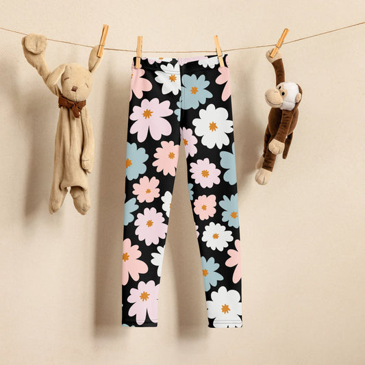 Girls Flower Buttery Soft Leggings