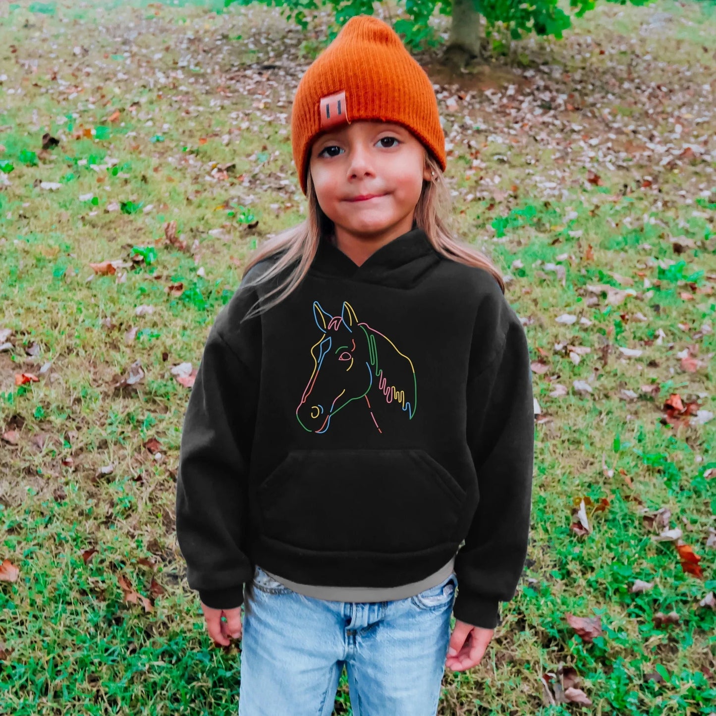 Kids Cozy Horse Print Hoodie – Warm, Fun, and Perfect for Animal Lovers