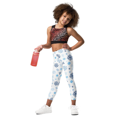 Kids Winter Snowflake Leggings