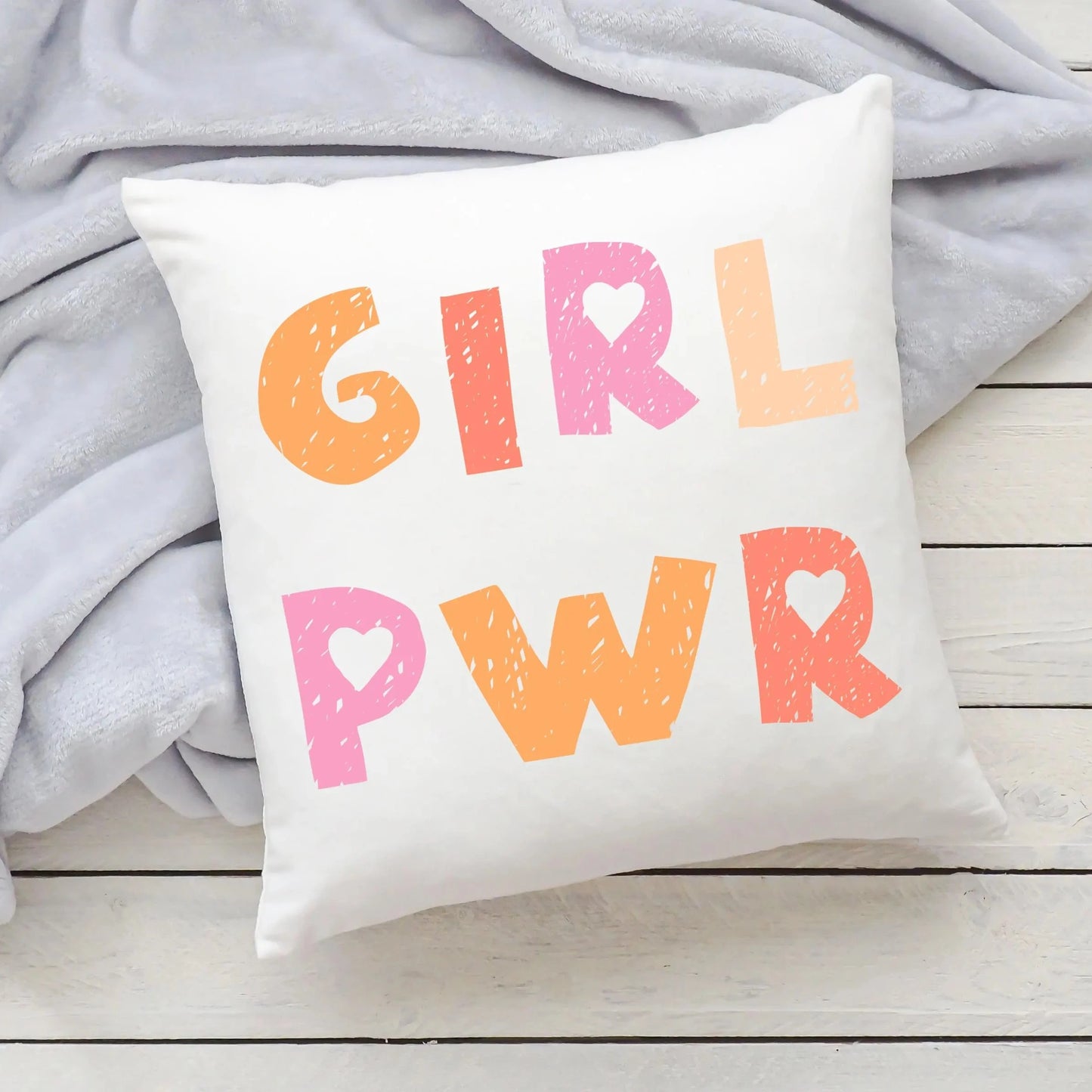 Girl Power Kids Throw Pillow - Vibrant and Durable for Any Room