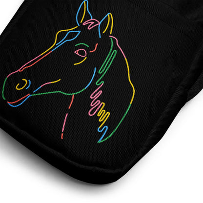 Girls Colorful Horse Outline Crossbody Purse