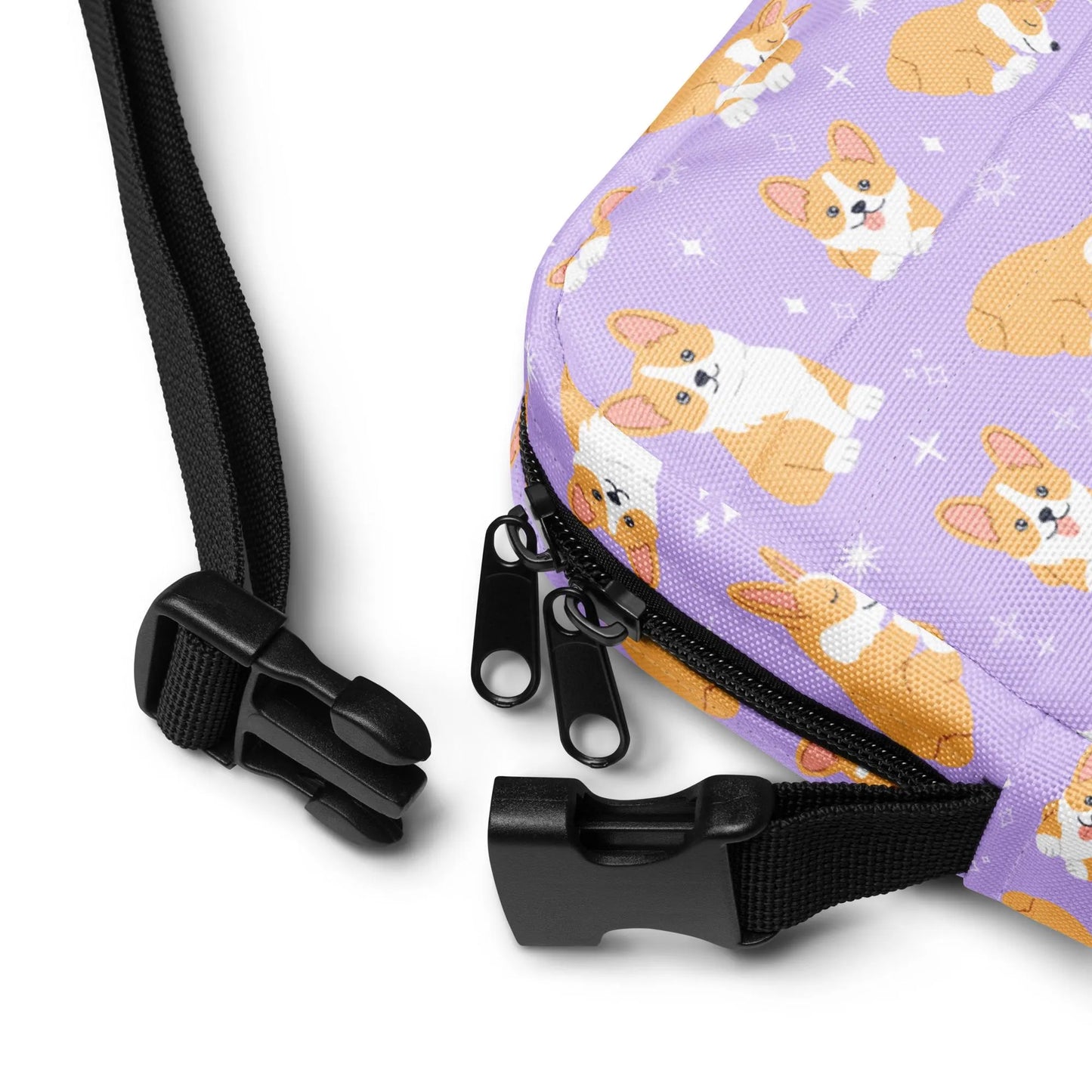 Girls Purple Corgi Crossbody Bag