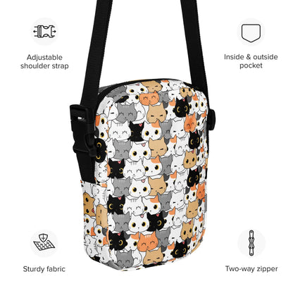 Girls Cat Face Crossbody Purse