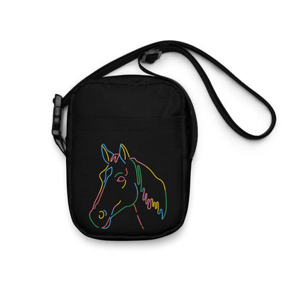 Girls Colorful Horse Outline Crossbody Purse