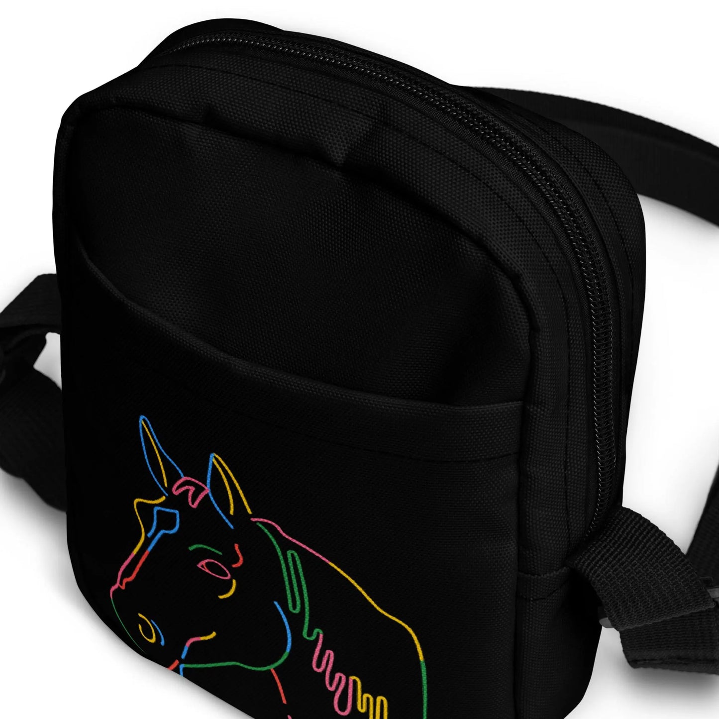 Girls Colorful Horse Outline Crossbody Purse