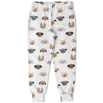 Kids Dog Face Pants With Pockets