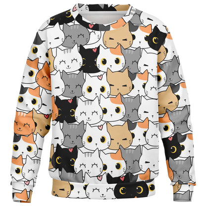 Girls Cute Cat Sweatshirt