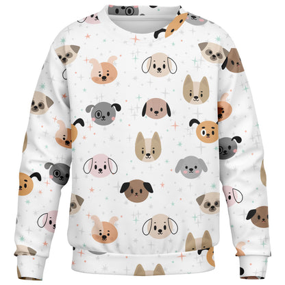 Kids Dog Face Sweatshirt