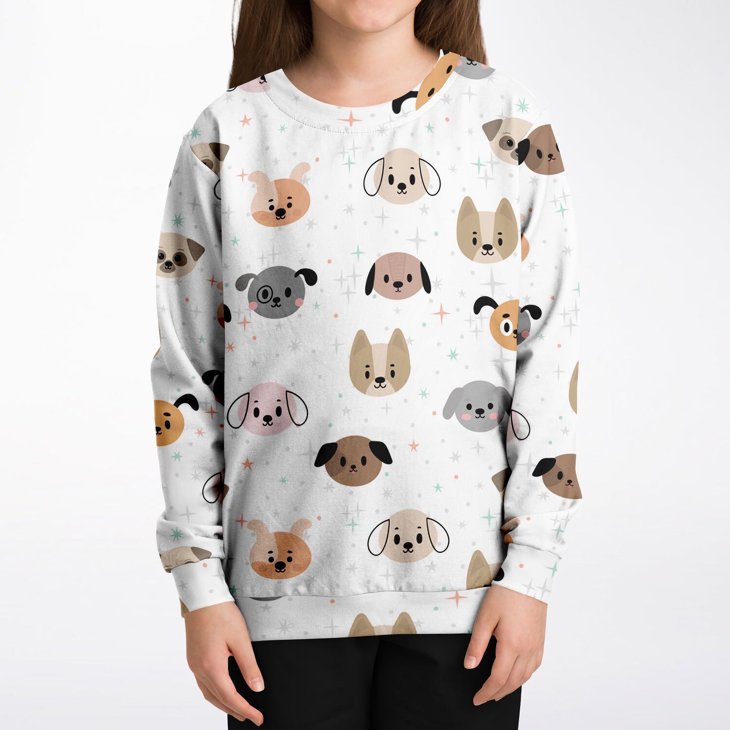 Kids Dog Face Sweatshirt