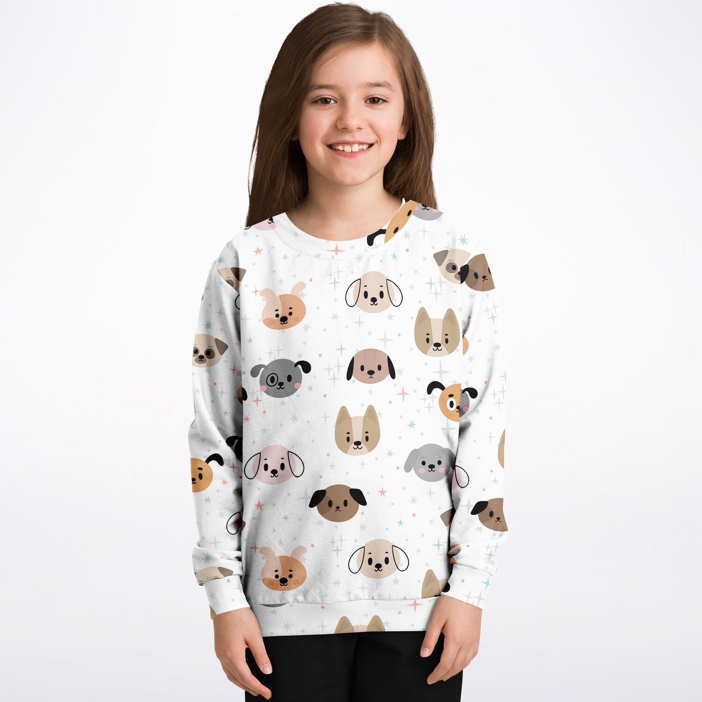 Kids Dog Face Sweatshirt