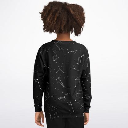 Kids Realistic Constellations Sweatshirt