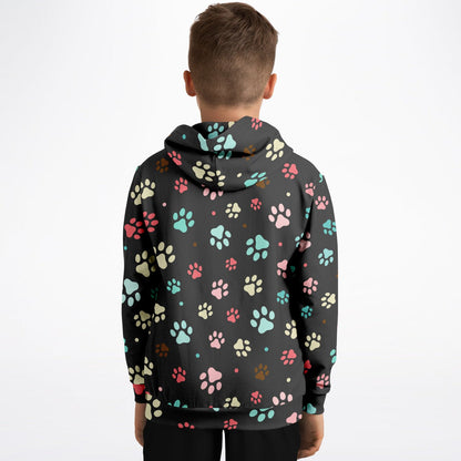 Kids Paw Print Hoodie