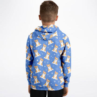 Kids Corgi Dog Hoodie