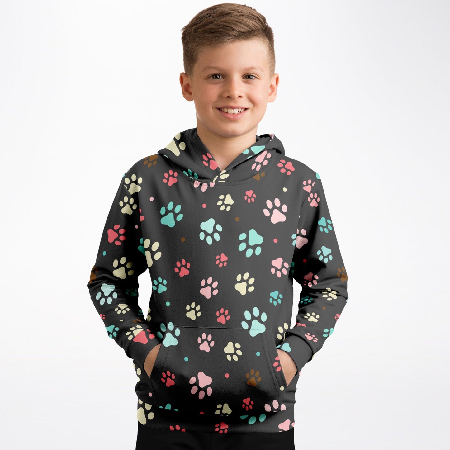 Kids Paw Print Hoodie