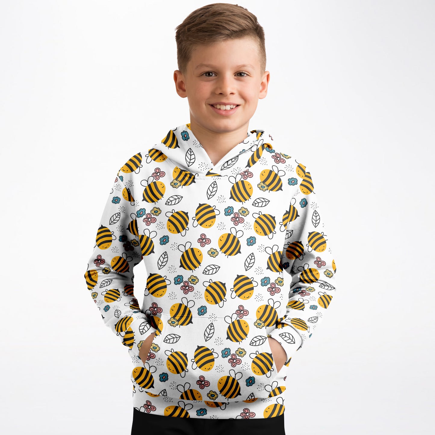 Kids Yellow Bee Hoodie