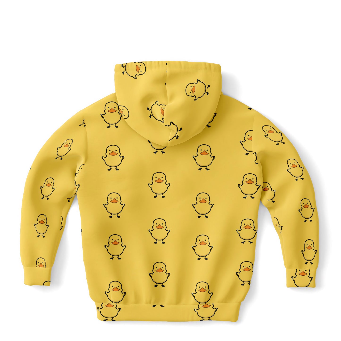 Kids Yellow Duck Hoodie With Pocket