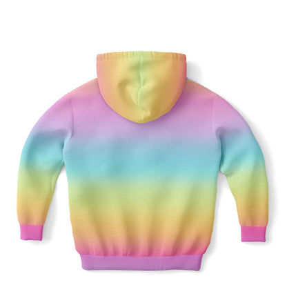 Girls Bright Rainbow Hoodie