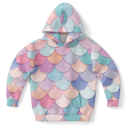 Girls Rainbow Mermaid Hoodie