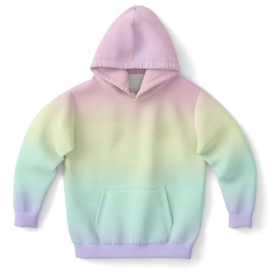 Girls Pastel Rainbow Hoodie