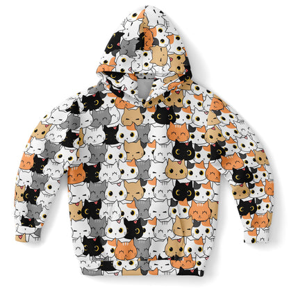 Girls Cat Face Hoodie