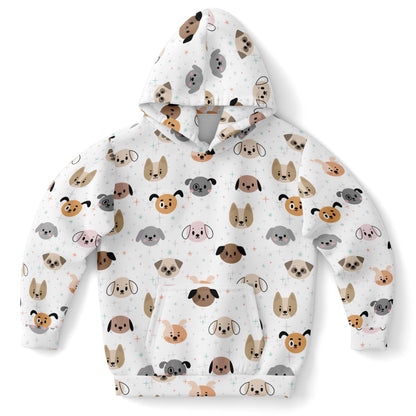 Kids Dog Face Hoodie