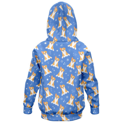 Kids Corgi Dog Hoodie