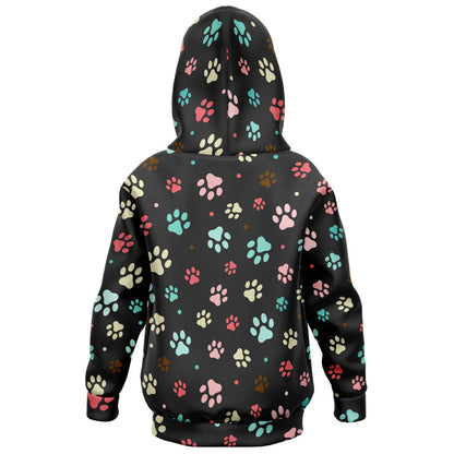 Kids Paw Print Hoodie