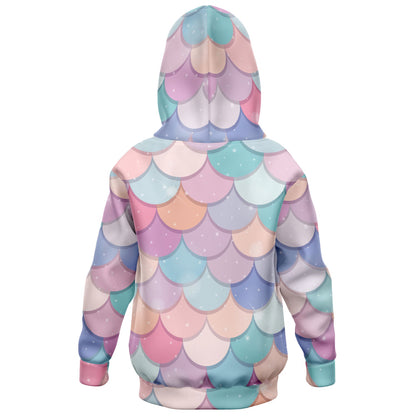 Girls Rainbow Mermaid Hoodie