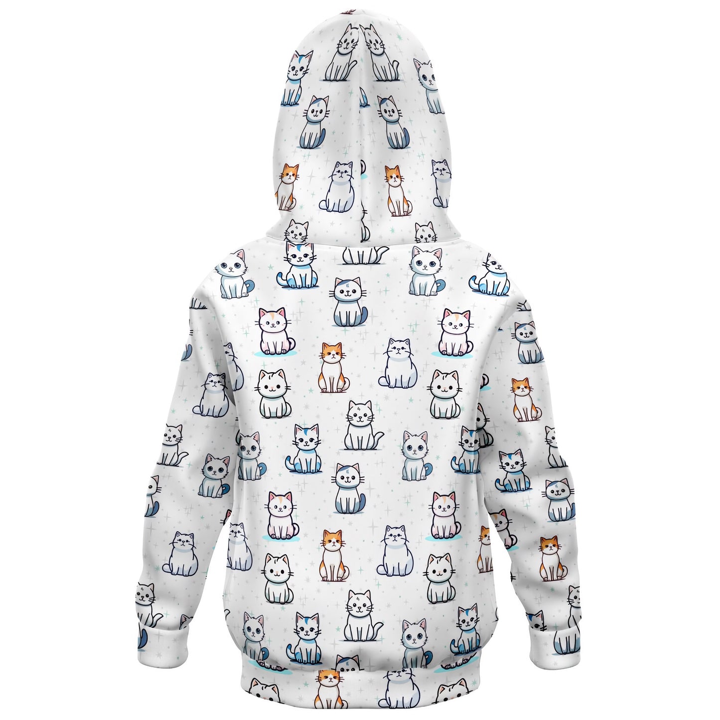 Girls Cat Pattern Hoodie