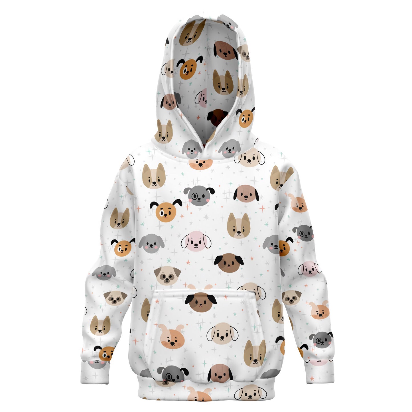 Kids Dog Face Hoodie