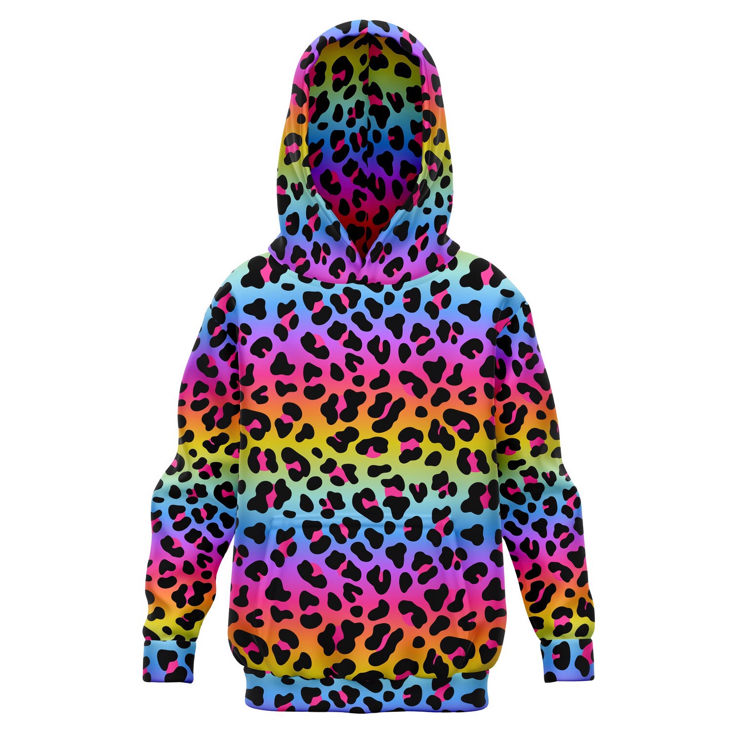 Girls Rainbow Cheetah Hoodie