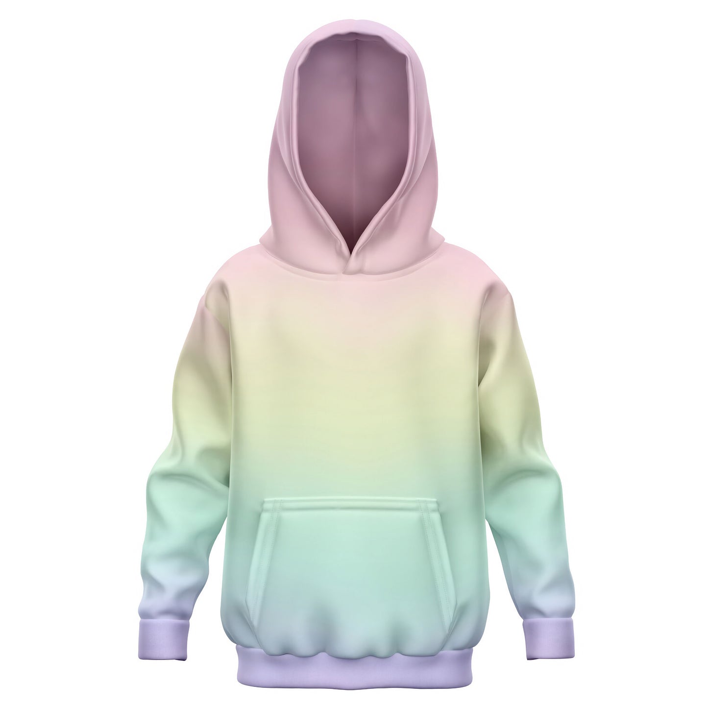 Girls Pastel Rainbow Hoodie