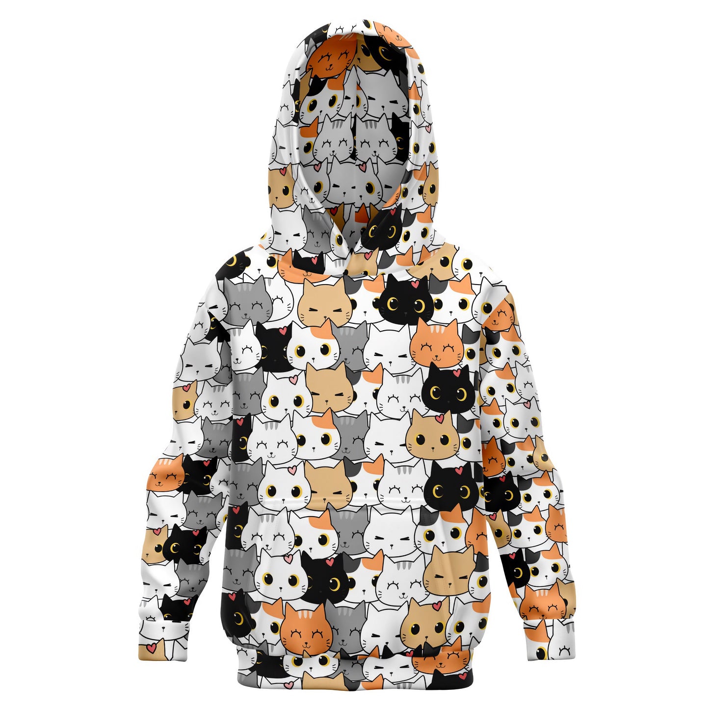 Girls Cat Face Hoodie