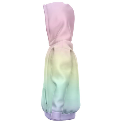 Girls Pastel Rainbow Hoodie