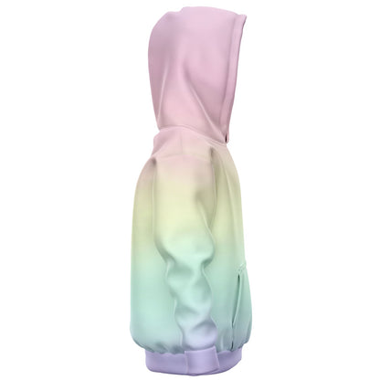 Girls Pastel Rainbow Hoodie