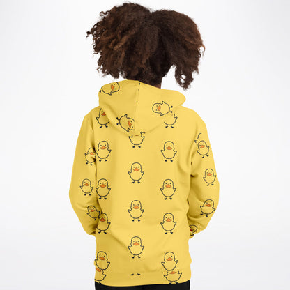 Kids Yellow Duck Hoodie With Pocket